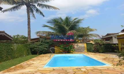 Casa em condomínio fechado com 4 quartos à venda em Horto Florestal, Ubatuba  por R$ 1.050.000
