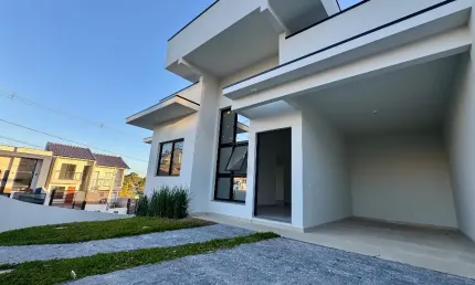 Belíssima casa de esquina localizado em potecas ( loteamento alta vista ) em são josé/sc  