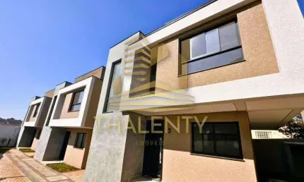 Casa em condomínio fechado com 3 quartos à venda na rua rei david, 70, santa cândida, curitiba, 113 m2 por r$ 590.000