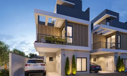 Casa em condomínio fechado com 3 quartos à venda na Rua México, 873, Bacacheri, Curitiba, 167 m2 por R$ 1.035.000