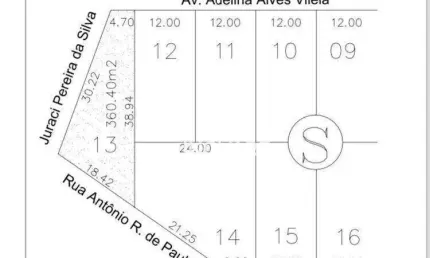 Terreno à venda, 360 m² por r$ 145.000 - jardim morumbi - itumbiara/go