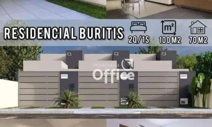 Casa com 2 dormitórios à venda, 70 m² por R$ 280.000,00 - Residencial Buritis - Anápolis/GO