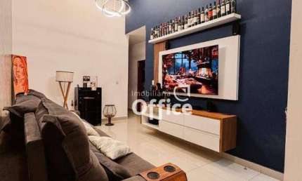 Casa com 3 dormitórios à venda, 118 m² por R$ 550.000,00 - Residencial Flor do Cerrado - Anápolis/GO
