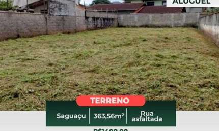 Terreno comercial para alugar na Rua Ismael Carlos Correia, S/n, Saguaçu, Joinville