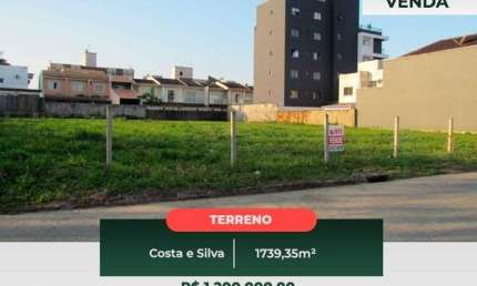 Terreno comercial à venda na Rua Emil Stegemann, Costa e Silva, Joinville