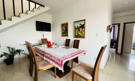 Cobertura para venda tem 140 metros quadrados com 3 quartos