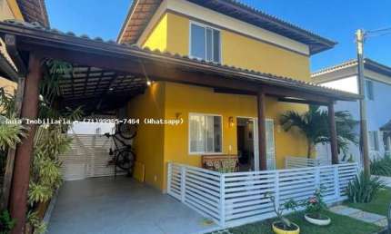 Casa em Condomínio para Venda em Camaçari, Boa União (Abrantes), 3 dormitórios, 1 suíte, 2 banheiros, 2 vagas
