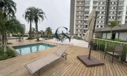 Apartamento novo com 2 quartos e sacada com churrasqueira