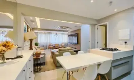 LINDA COBERTA MOBILIADA E DECORADA NO EDF COSMOPOLITA EM ALPHAVILLE I