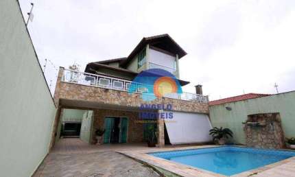 Sobrado frente mar com 5 dormitórios à venda, 360 m² por R$ 1.500.000 - Jardim Ribamar - Peruíbe/SP