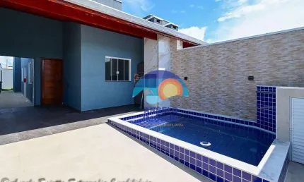 Casa com 2 dormitórios à venda, 86 m² por r$ 430.000,00 - flora rica ii - peruíbe/sp