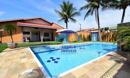 Casa com 4 dormitórios à venda, 250 m² por r$ 1.100.000,00 - balneario samburá - peruíbe/sp