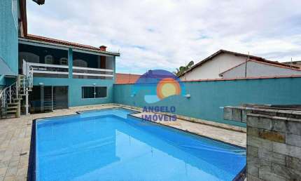 Sobrado com piscina, 4 dormitórios para temporada, 150 m² por R$ 800/dia - Estancia Sao Jose - Peruíbe/SP