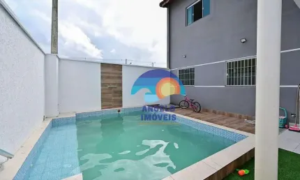 Sobrado com 3 dormitórios à venda, 120 m² por R$ 445.000,00 - Flora Rica II - Peruíbe/SP