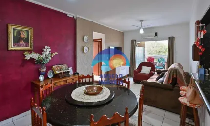 Apartamento com 2 dormitórios à venda, 100 m² por R$ 410.000 - Balneário Três Marias - Peruíbe/SP