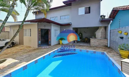 Sobrado lado praia com 4 dormitórios à venda, 201 m² por R$ 850.000 - Jardim Mar E Sol - Peruíbe/SP