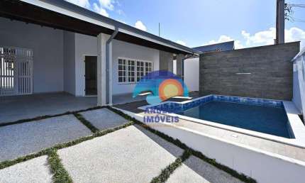 Casa lado praia com 3 dormitórios à venda por R$ 800.000 - Parque Balneário Oásis - Peruíbe/SP