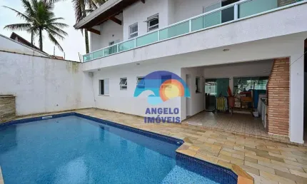 Sobrado a 100 metros do mar com 4 dormitórios à venda, 220 m² por R$ 950.000 - Parque Turístico - Peruíbe/SP