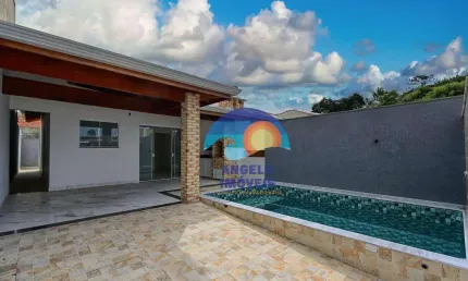 Casa com 2 dormitórios à venda, 84 m² por R$ 450.000,00 - Flora Rica II - Peruíbe/SP