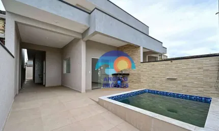Casa com 3 quartos à venda, 87 m² por R$ 450.000 - Flora Rica II - Peruíbe/SP