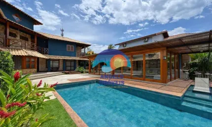 Casa com 5 dormitórios, 630 m² - venda por r$ 4.000.000,00 ou aluguel por r$ 21.340,00/mês - bougainvillee ii - peruíbe/sp