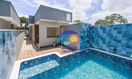 Casa com 2 dormitórios à venda, 85 m² por r$ 450.000,00 - vila romar - peruíbe/sp
