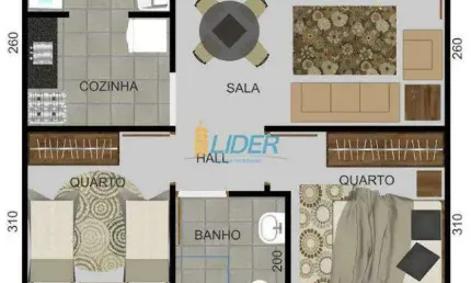 Apartamento à venda, 2 quartos, 1 vaga, Shopping Park - Uberlândia/MG