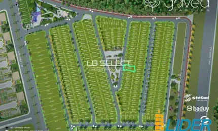 Excelente terreno com 360m2 à venda no condomínio aberto gávea jardins