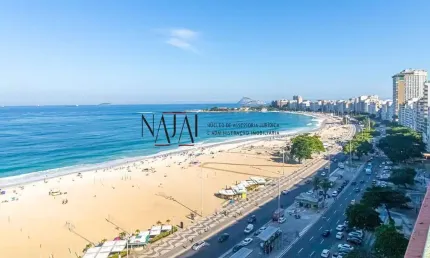 Vendo cobertura com vista frontal mar. 425m²- 04 suites - copacabana-rj.