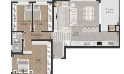 Apartamento com 3 quartos à venda no Centro, Garibaldi , 139 m2 por R$ 926.000