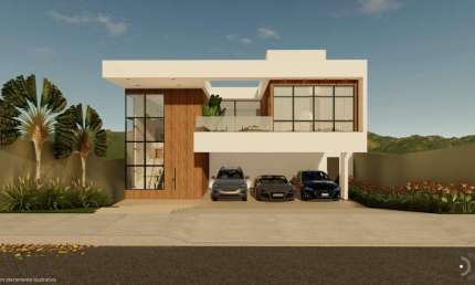 Casa em condomínio fechado com 4 quartos à venda na Rua Cambuí, Alphaville, Juiz de Fora
