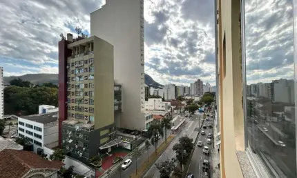 Locação - apartamento de 01 quarto e sala na av. rio branco disponível