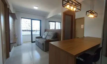 Locação - Apartamento de 02 quartos mobiliado no Downtown na Avenida Itamar Franco