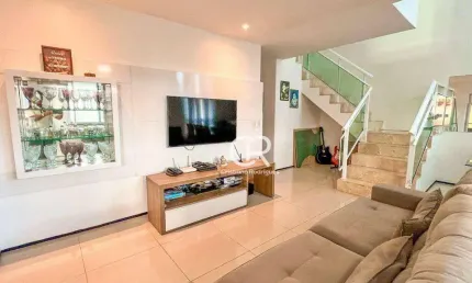 Casa duplex em condomínio com 4 suítes à venda - lagoa redonda - fortaleza/ce