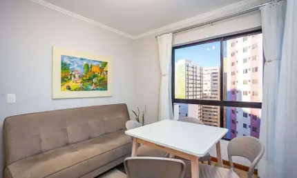 Apartamento 1 quarto mobiliado no bigorrilho – curitiba/pr