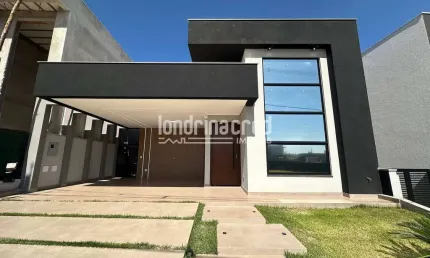 Excelente Casa Térrea em Condomínio, à venda, Parque Taua Condomínio Araçari, Londrina, PR, 3 Quart