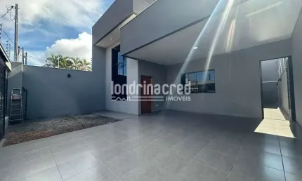 Casa sozinha no terreno, 3 quartos, 1 suíte, 4 vagas, Localizada na região Norte de Londrina-Pr, Ex