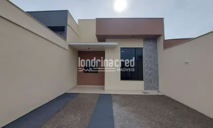 Casa à venda em londrina: 3 quartos (1 suíte), área gourmet com churrasqueira, 95m² construídos em