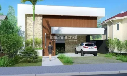 Casa à venda 3 quartos, 3 suites, 4 vagas, 258m², parque tauá, londrina - pr | condomínio araçari