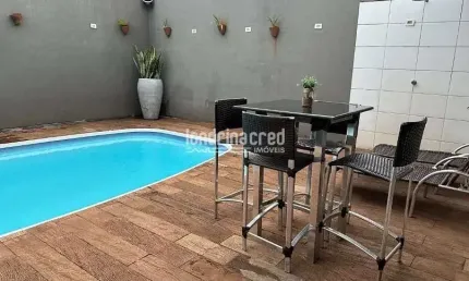 Área de Lazer Completa no Conj. Milton Gaveti, Zona Norte: Piscina com hidromassagem, edícula com 2