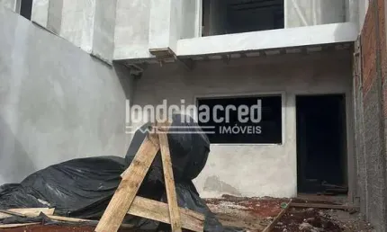Sobrado na zona leste de londrina com 3 dormitórios (1 suíte), 2 banheiros, 1 vaga, 135m² de constr