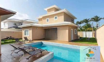 Casa nova com 4 Suítes e Piscina em Condomínio - Búzios-RJ