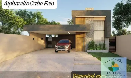 Casa na planta alto padrão em terras alphaville -cabo frio-rj