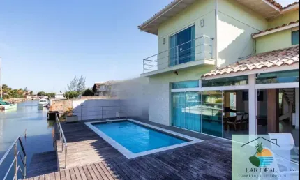 Casa pé na água com piscina e 6 quartos na marina – búzios/rj