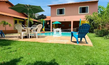 Casa Linear Itaipuaçu 2 Terrenos com Quintal e Piscina