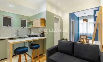 Apartamento com 1 quarto à venda na rua marquês de olinda, botafogo, rio de janeiro, 36 m2 por r$ 650.000
