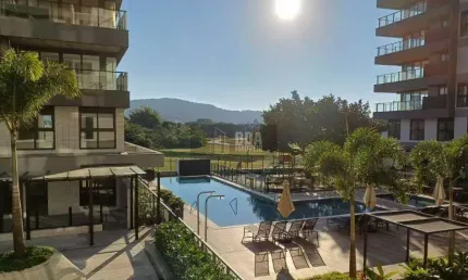 Unidade nova, com vista livre no centro de jurerê internacional