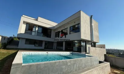 Casa em condomínio fechado com 4 quartos à venda na avenida doutor josé wenceslau júnior, campos do conde, taubaté por r$ 2.200.000