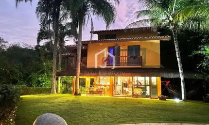 Casa em condomínio fechado com 4 quartos à venda na praia do pulso, ubatuba  por r$ 6.000.000