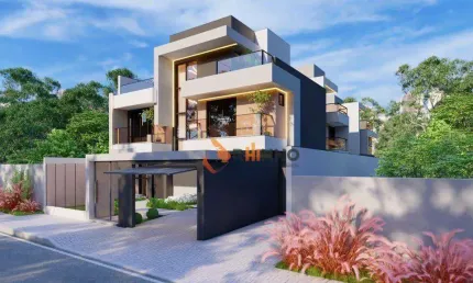 Sobrado com 3 dormitórios sendo 3 suítes, 160 m² por R$ 1.290.000 - Jardim das Américas - Curitiba/PR